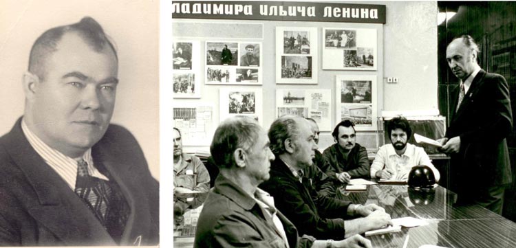 В.Э.Казаков. Справа - В.Мульчин начальник ТПЦ №1 В.Э.Казаков. Справа - В.Мульчин начальник ТПЦ №1